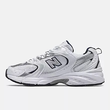 New Balance 530 White Silver Navy Sale