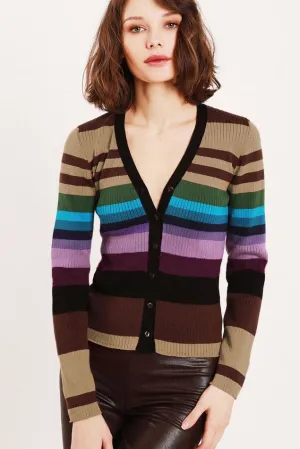 Nova Striped Rib Cardi