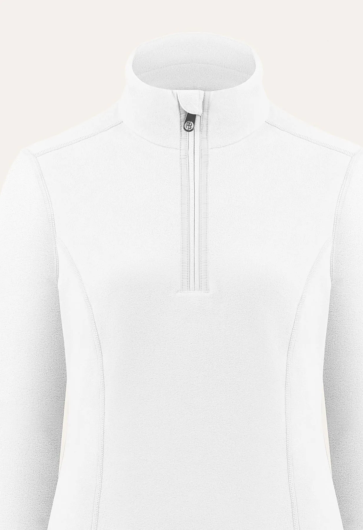 Poivre Blanc Micro Fleece Sweater in White