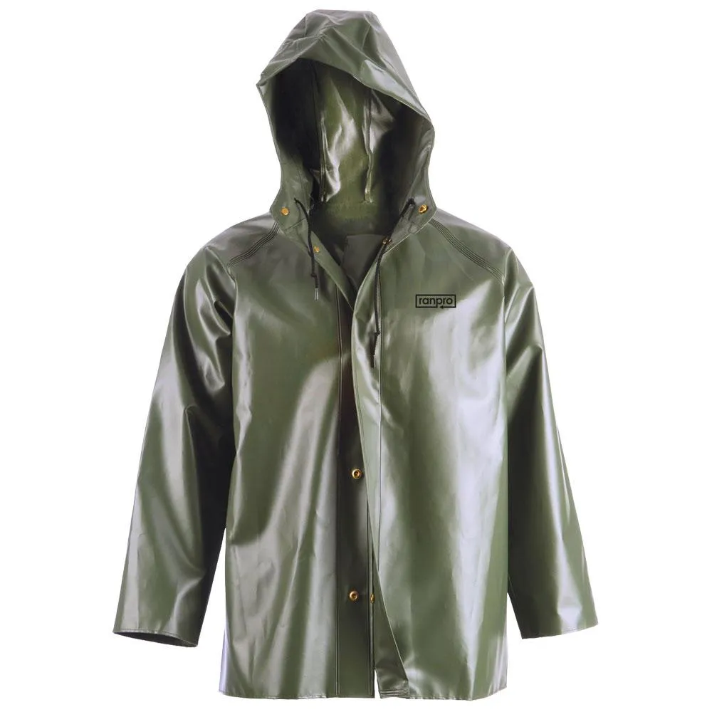 Rain Coat - Pioneer Canadian Hooded Rain Jacket, J35 345H