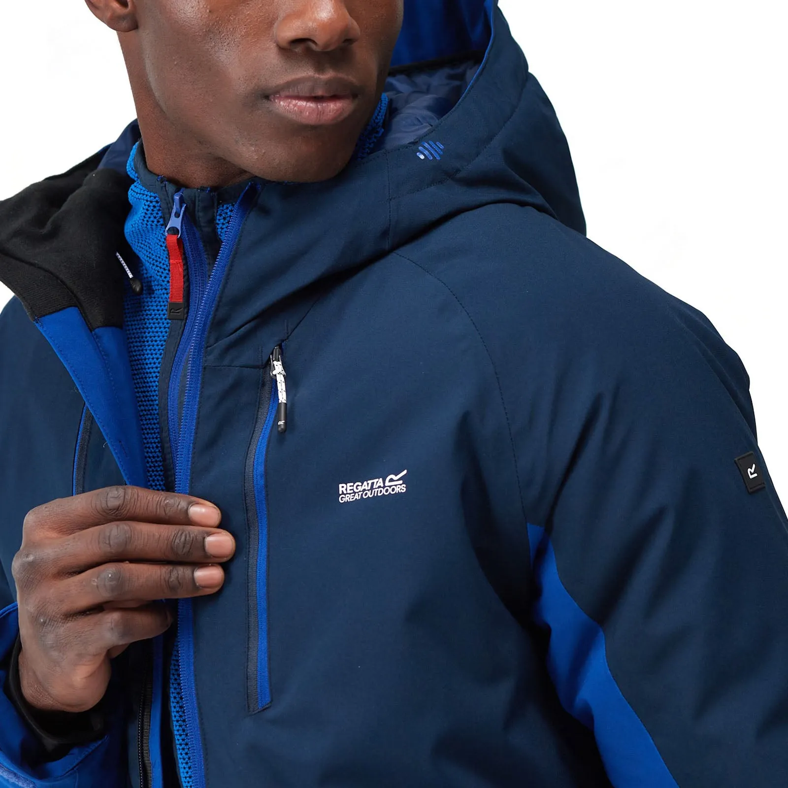 Regatta Mens Highton III Stretch Waterproof Jacket - Navy