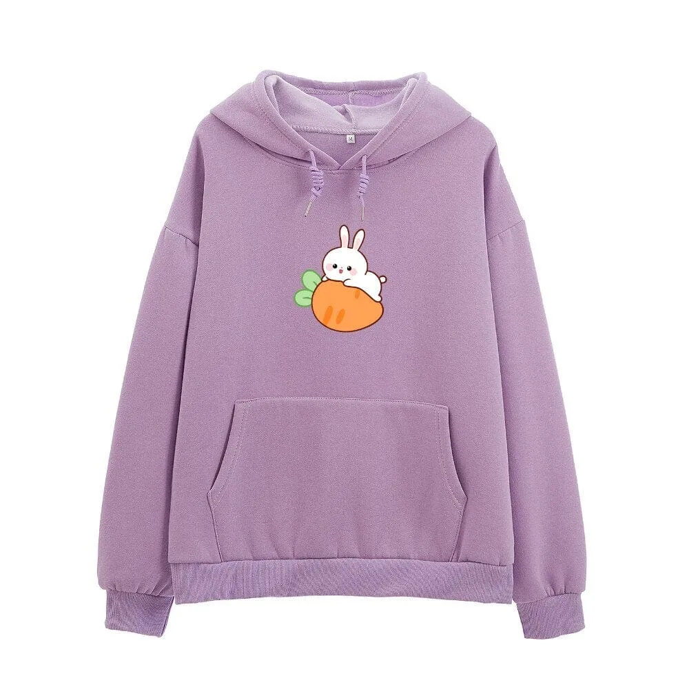 Relaxing Bun Bun the Bunny Soft Hoodie