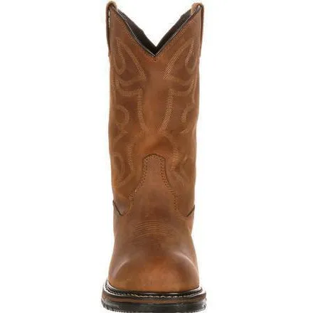 Rocky Men's Original Ride Branson Roper Western Work Boot - Brown FQ0002733