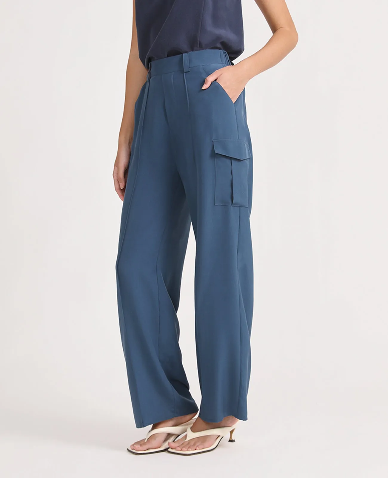 Silk Cargo Pant