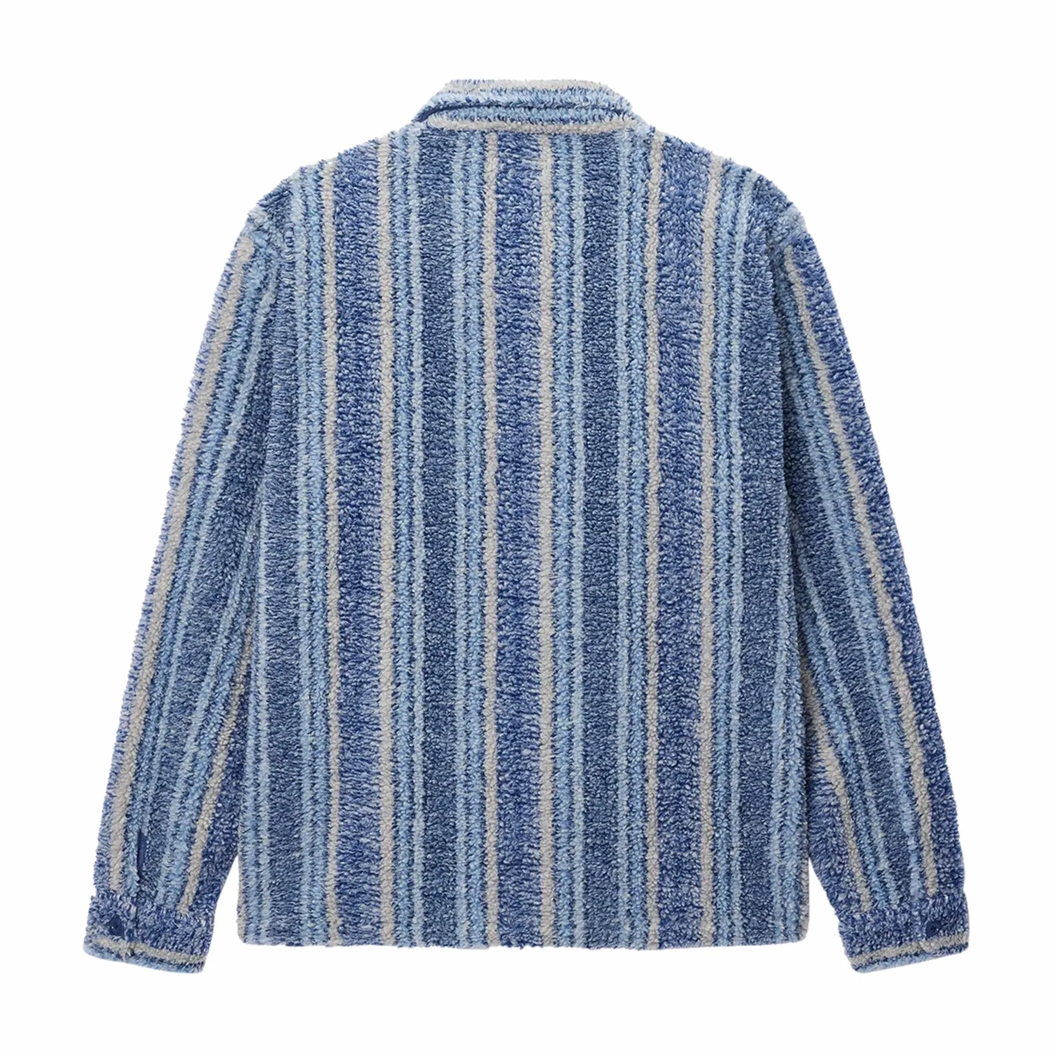 Stüssy Stripe Sherpa Shirt (Indigo)