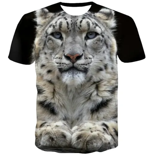 Tiger T shirts Men Animal T-shirts 3d Funny T-shirts Graphic Harajuku Shirt Print Hip Hop Tshirts Cool Short Sleeve T shirts Men