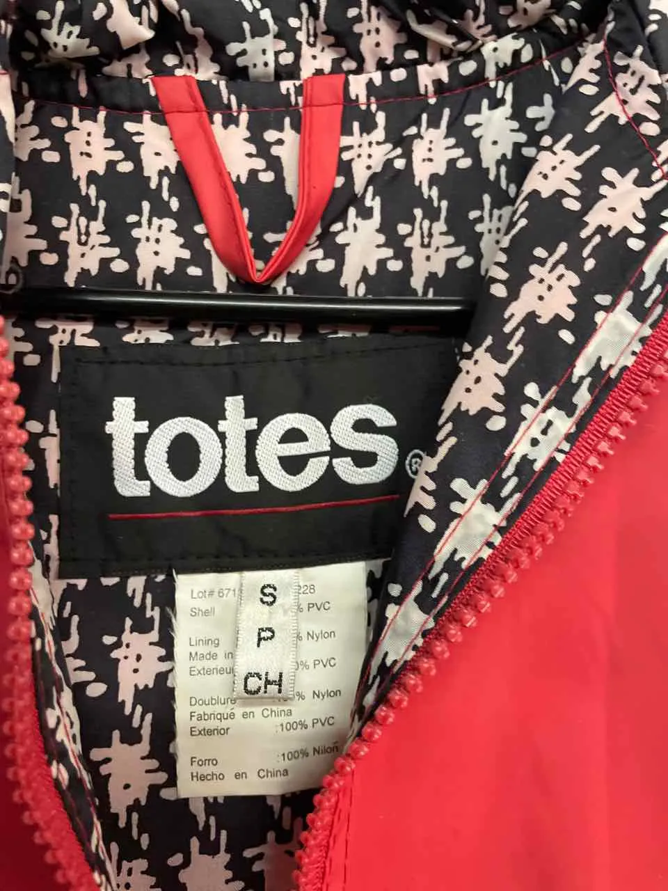 Totes Rain Slicker Women's  S