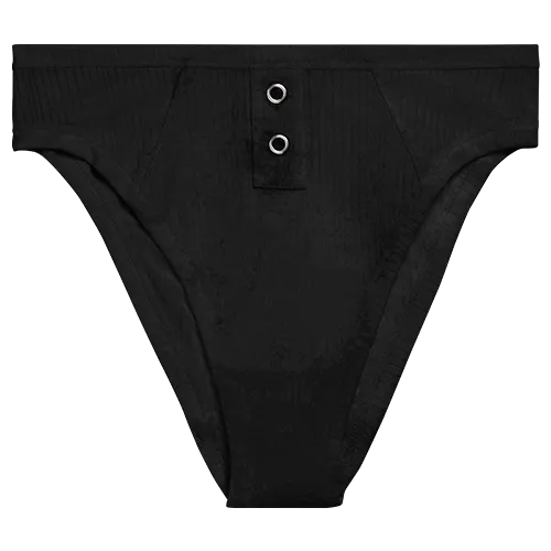 Whipped French Cut Brief in Black