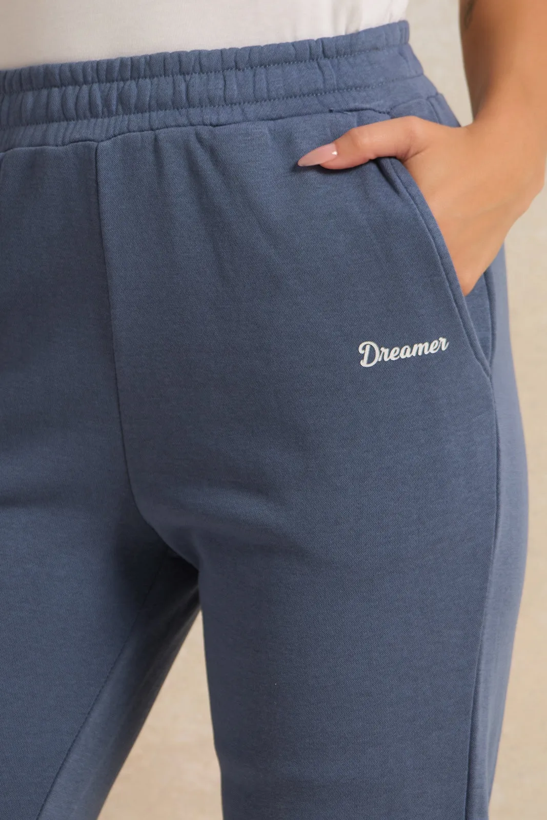 Women Blue Active Pants