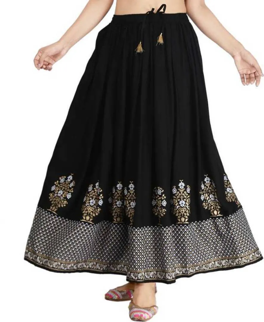 Women's Beautiful Rayon Long Skirts